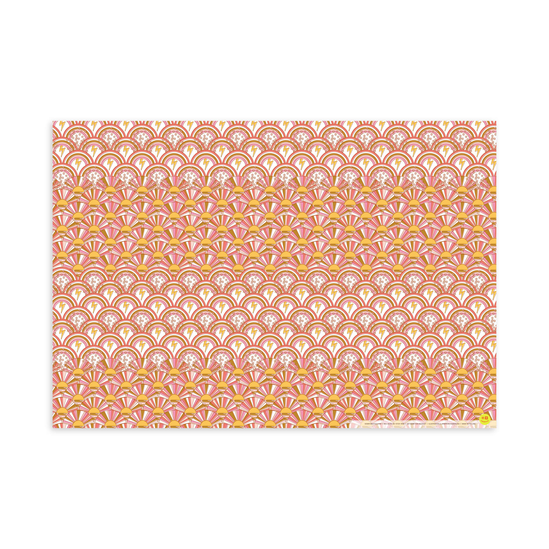 Sunshine and Rainbows, Flat Wrap, Single-Sided, Set of 3