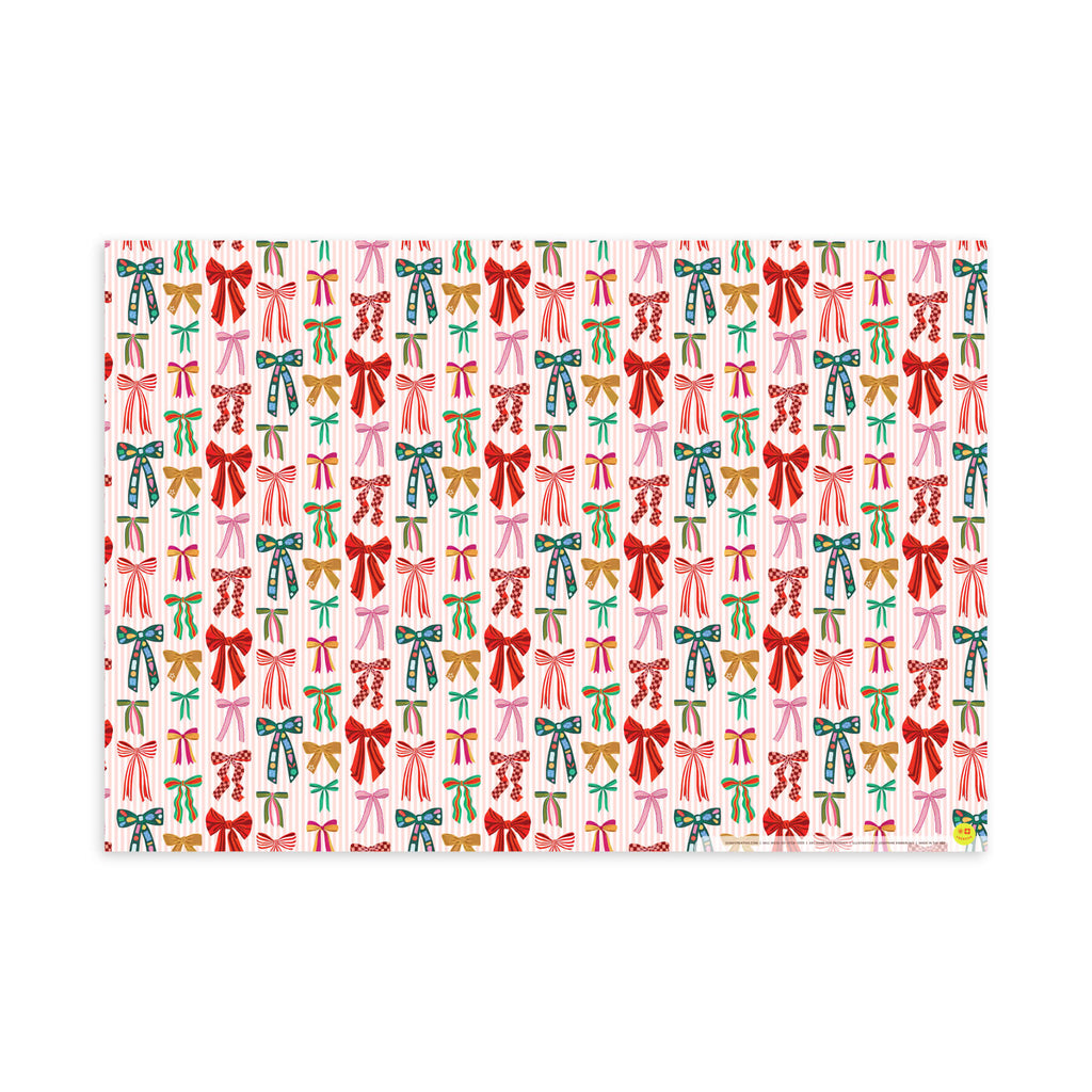 Bowtacular, Holiday Flat Wrap, Single-Sided, Set of 3