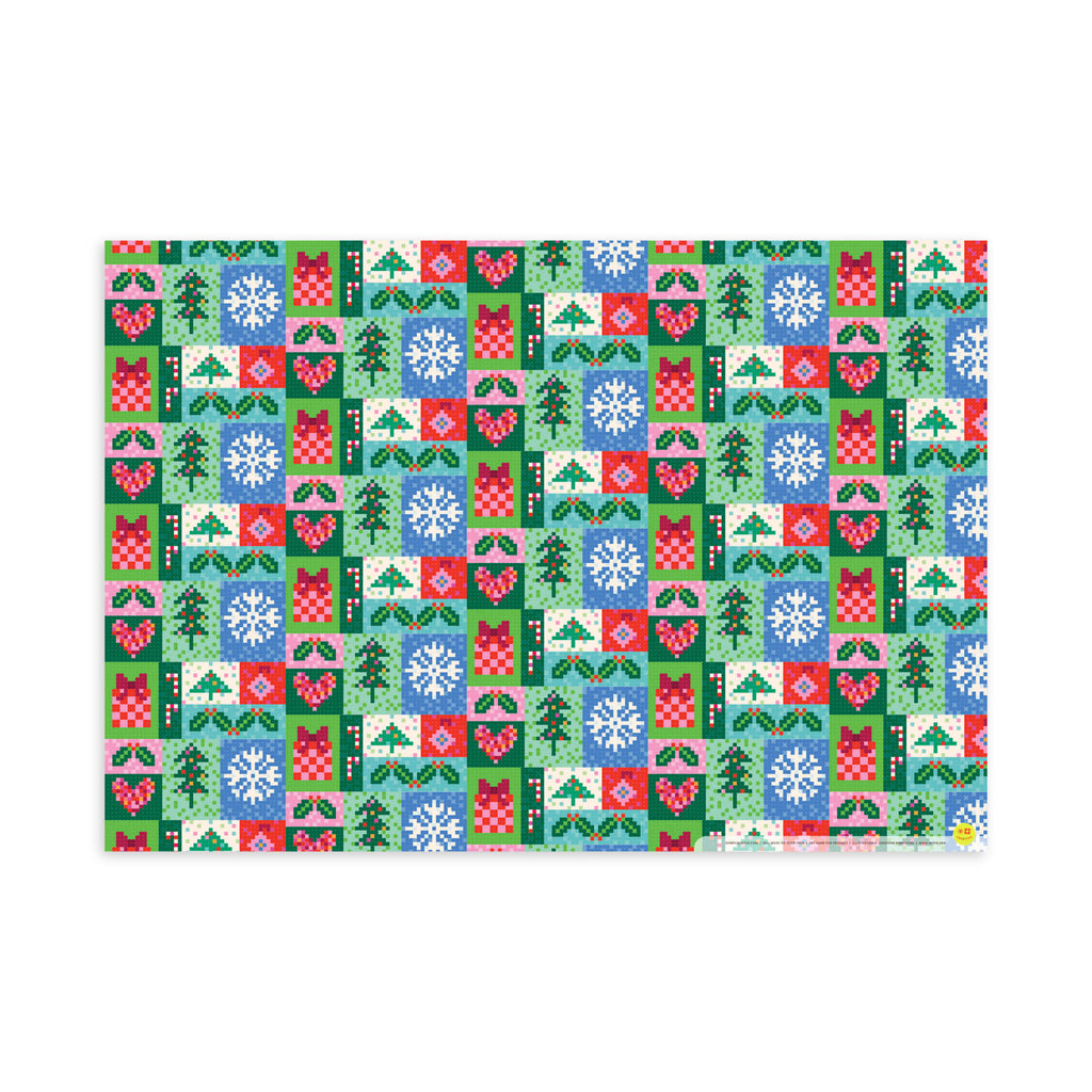 Melty Beads, Holiday Flat Wrap, Single-Sided, Set of 3