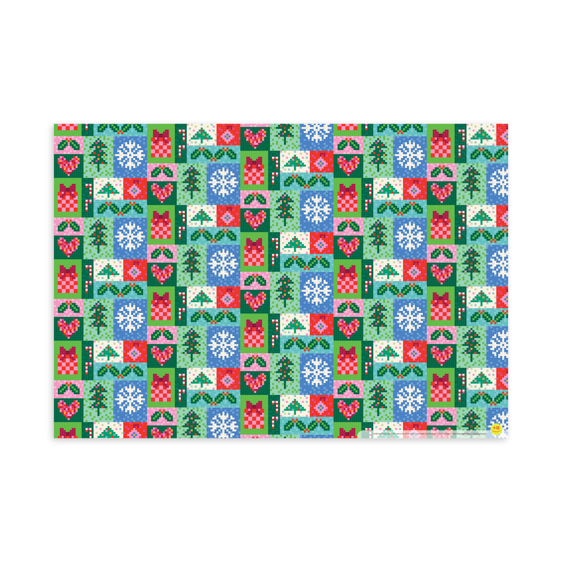 Melty Beads, Holiday Flat Wrap, Single-Sided, Set of 3