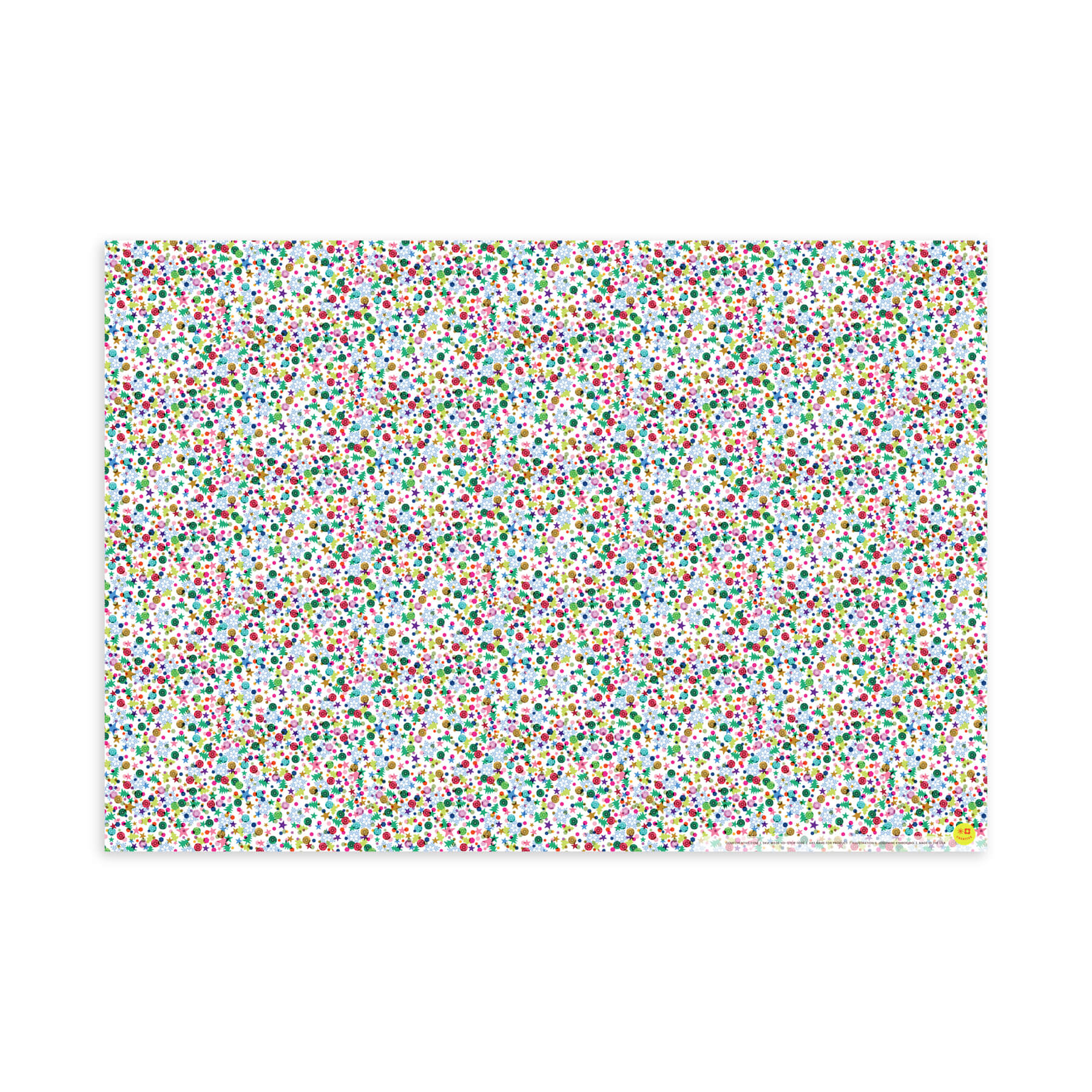 Holiday Sequins & Glitter, Holiday Flat Wrap, Single-Sided, Set of 3