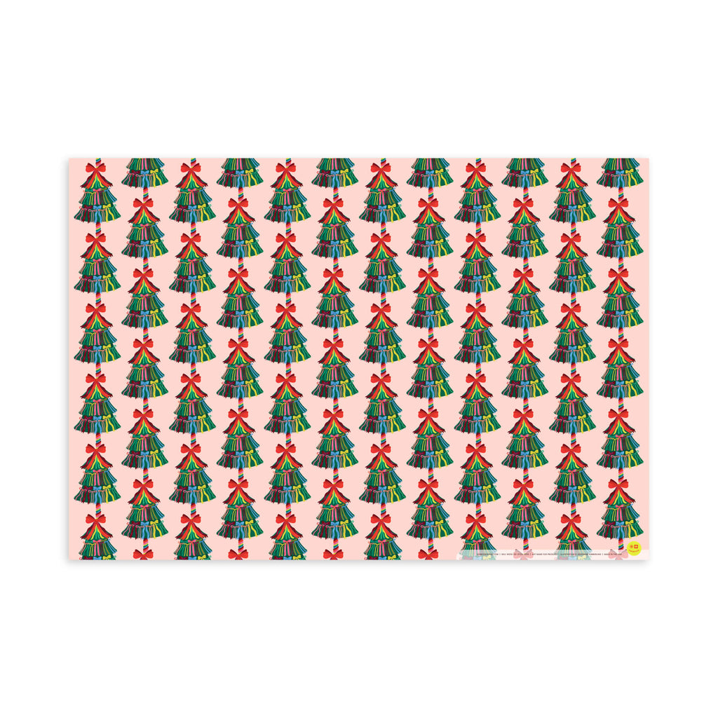 Tree of Bows, Holiday Flat Wrap, Single-Sided, Set of 3