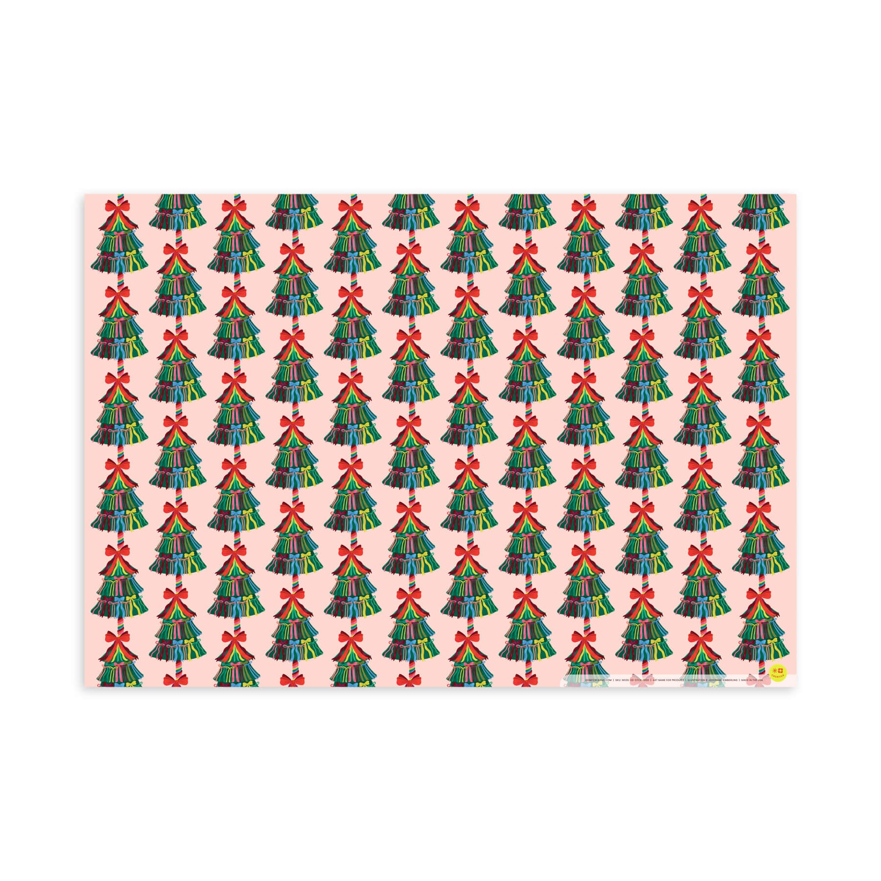 Tree of Bows, Holiday Flat Wrap, Single-Sided, Set of 3