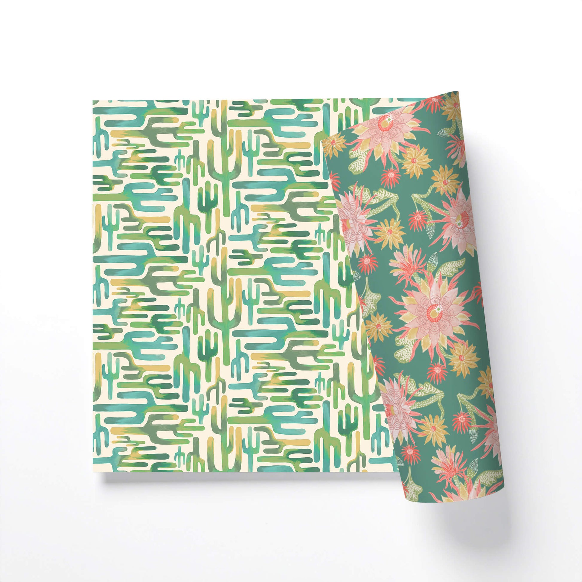 Cactus Blooms Double Sided Flat Wrap
