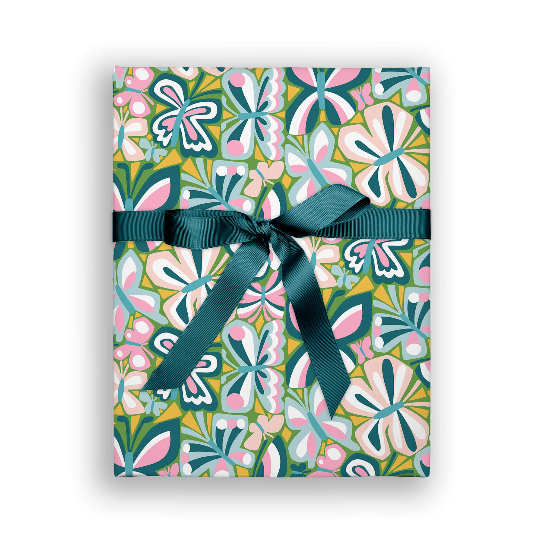 Cut Paper Butterflies Double Sided Flat Wrap