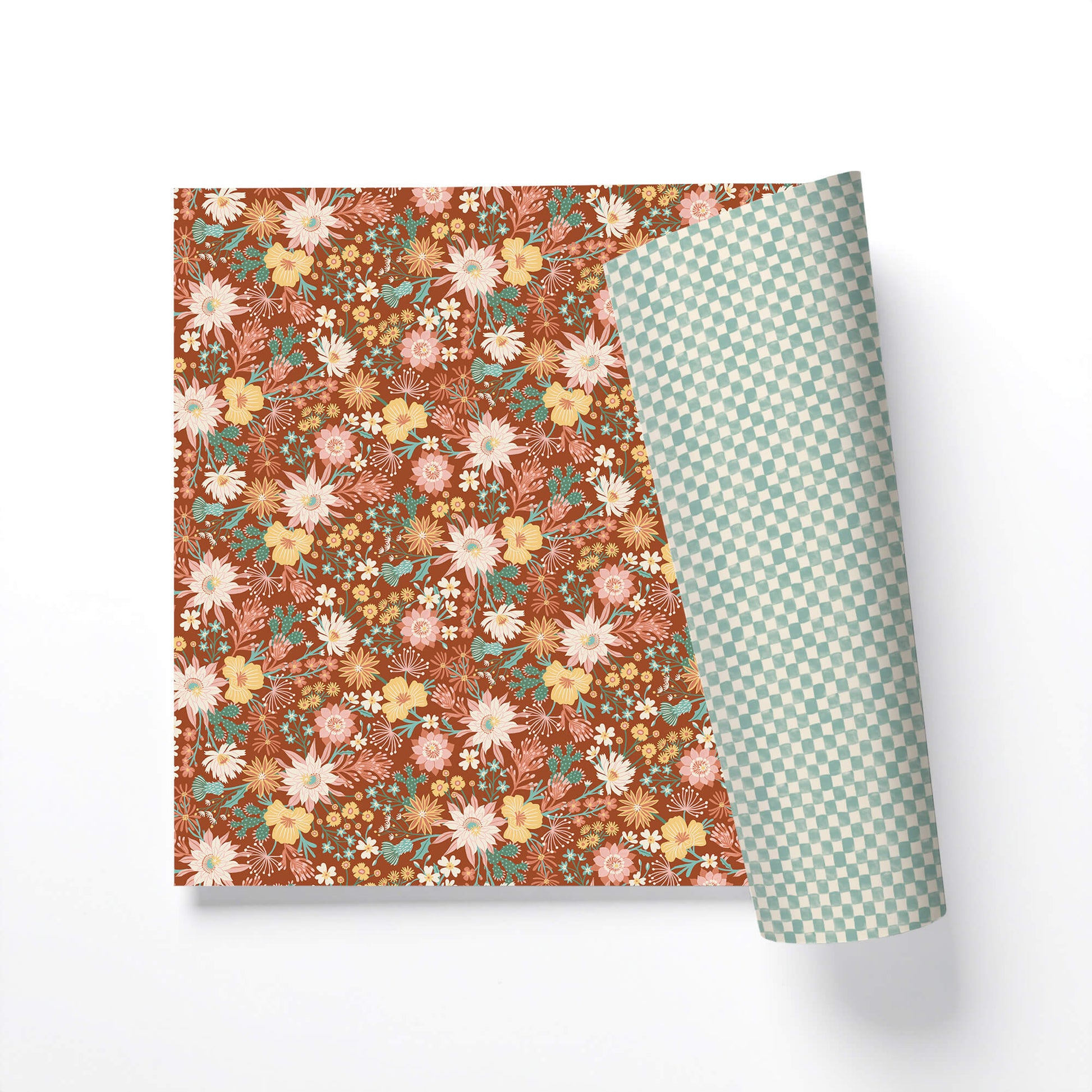 Blooming Desert Flora Double-Sided Gift Wrap