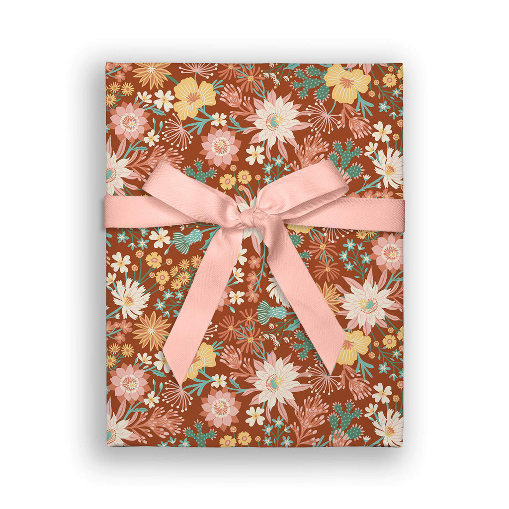 Desert Flora Rust Double Sided Flat Wrap