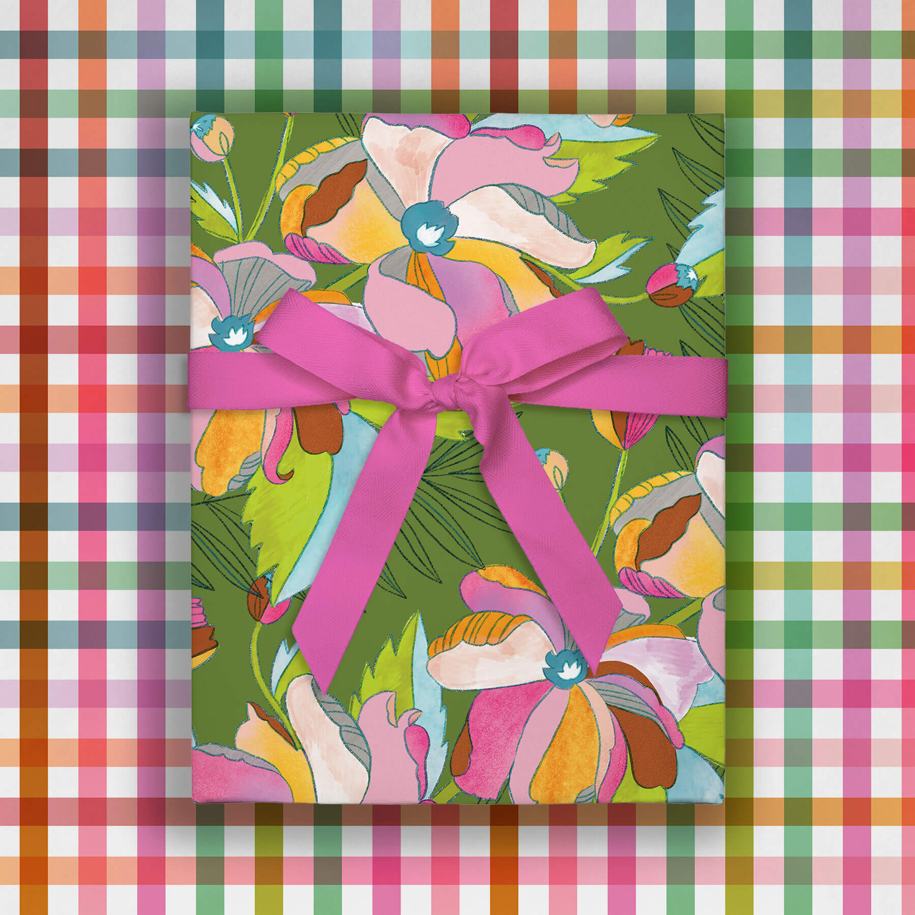 Floral Dream, Double-Sided Flat Wrap