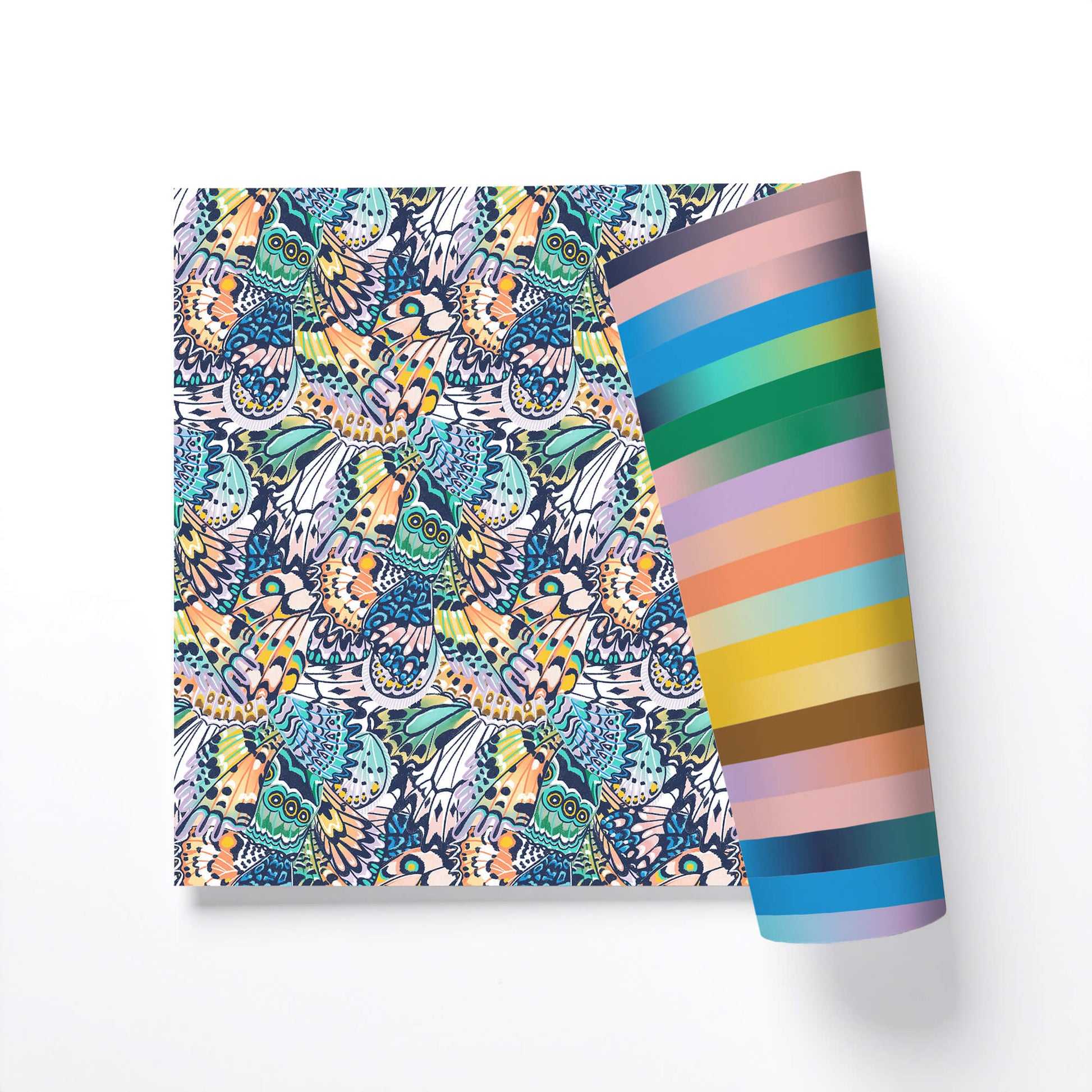 High-Energy Fluttering Wings Double-Sided Gift Wrap