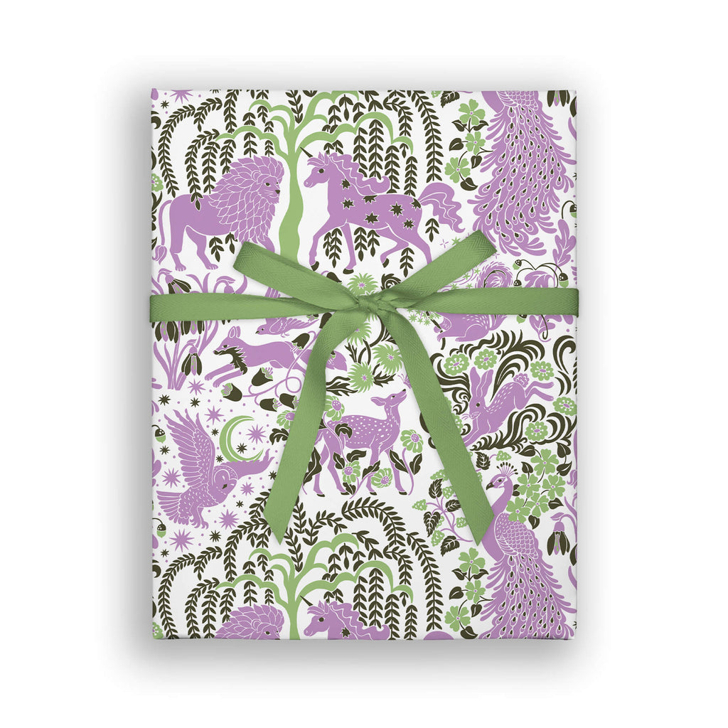 Forest Fable Lavender, Flat Wrap, Single-Sided, Set of 3