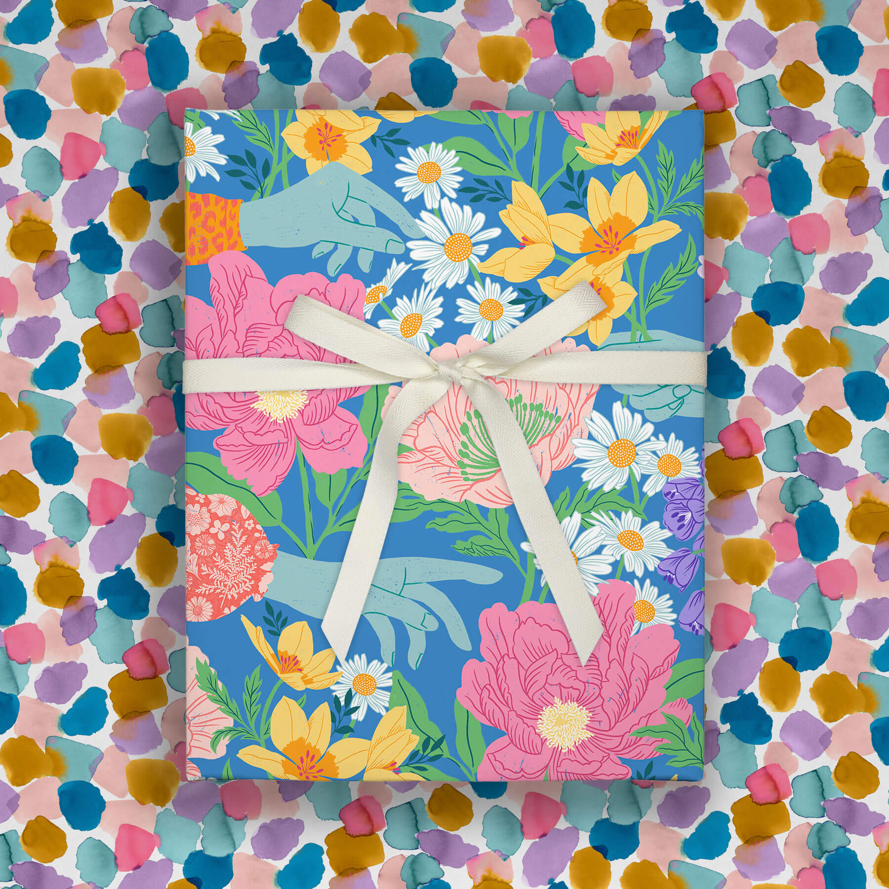 Friendship Garden, Double-Sided Flat Wrap