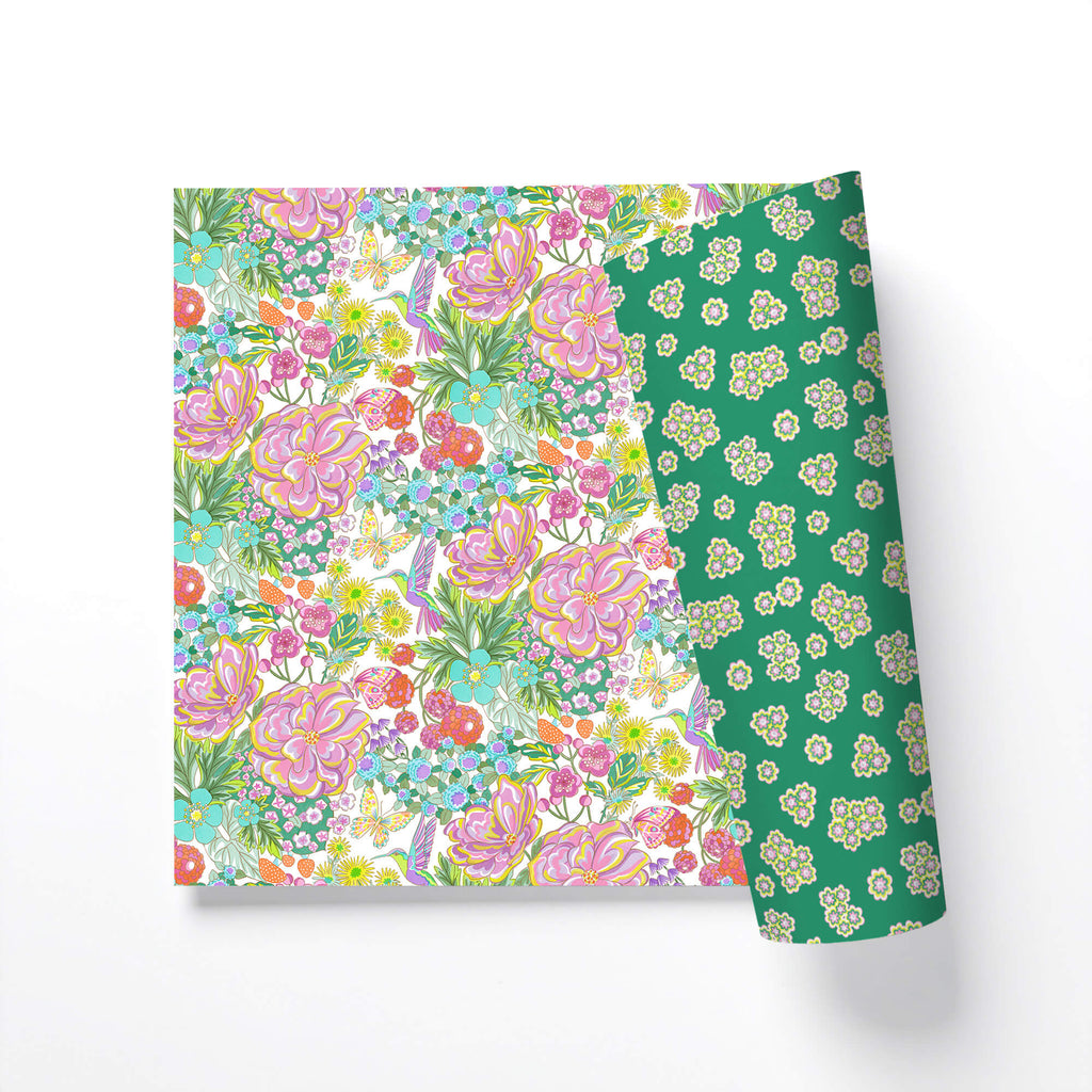 Enchanted Magic Garden Double-Sided Gift Wrap