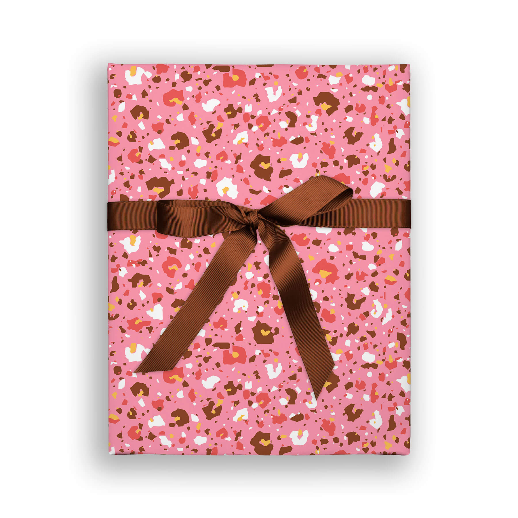 Painted Leopard Print Double Sided Flat Wrap