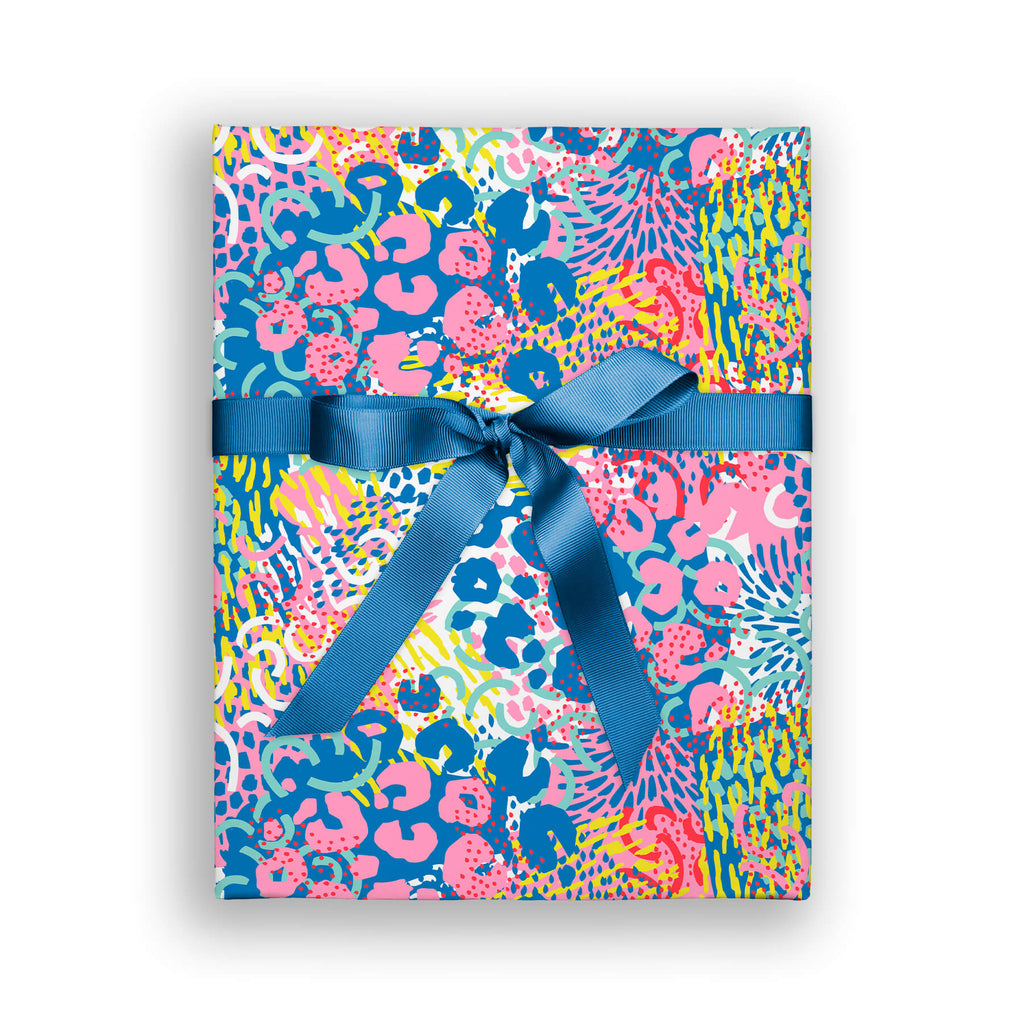 Leopard Print Confetti, Flat Wrap, Single-Sided, Set of 3