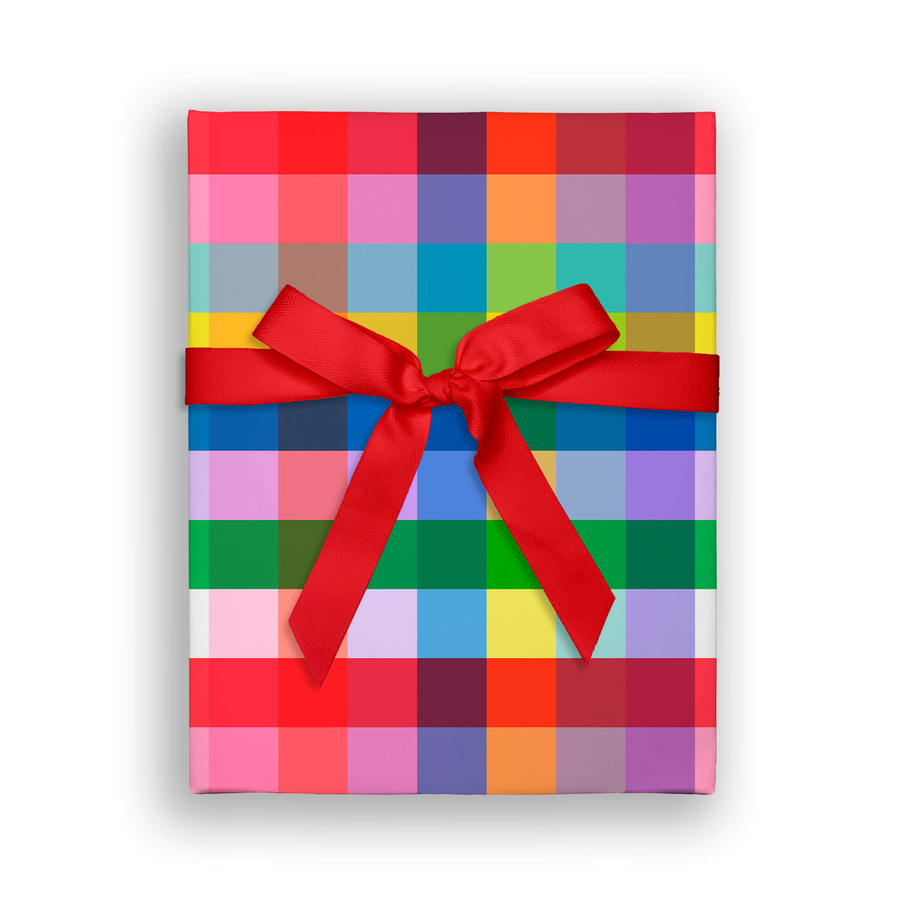 Rainbow Party Check, Flat Wrap, Single-Sided, Set of 3