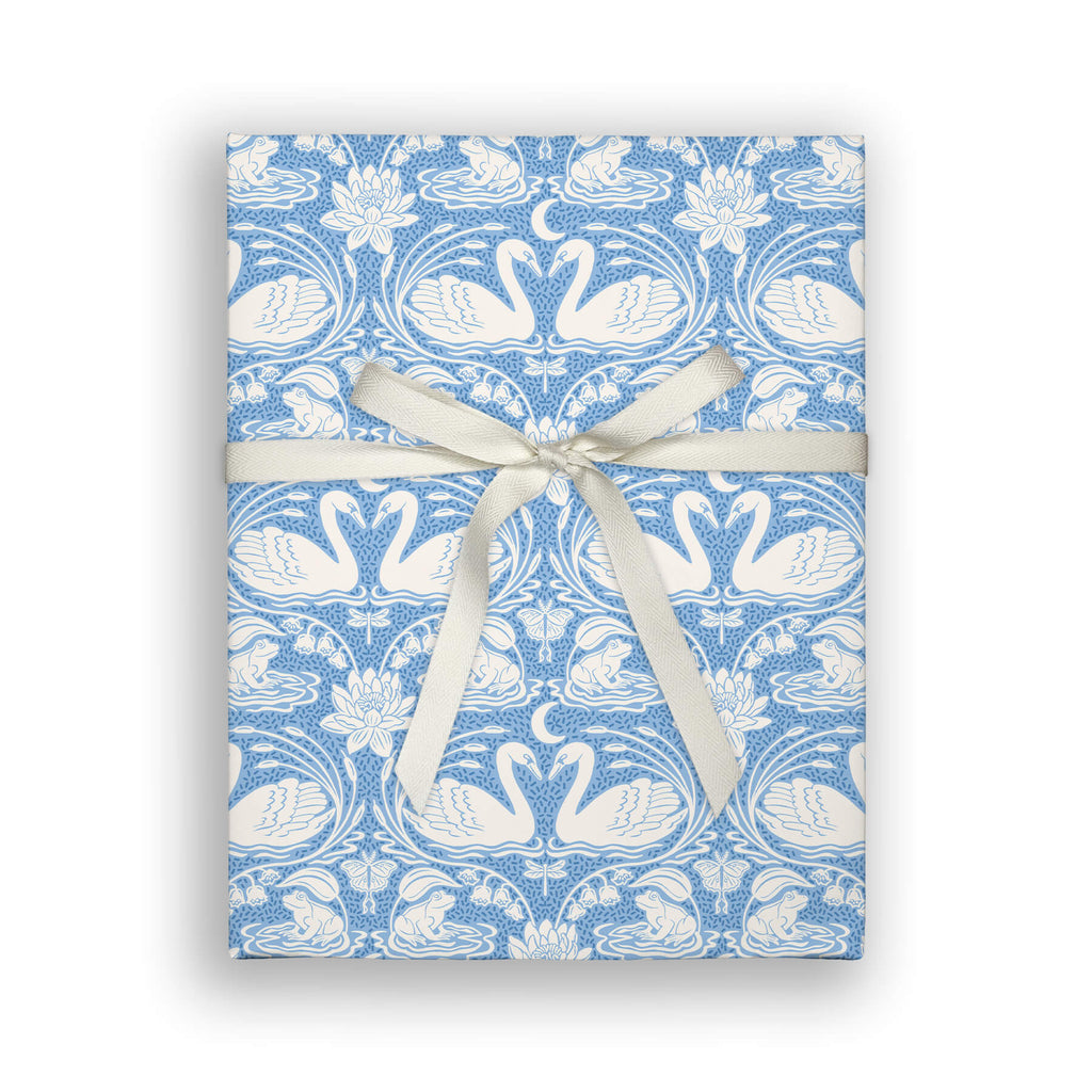 Swans, Flat Wrap, Single-Sided, Set of 3