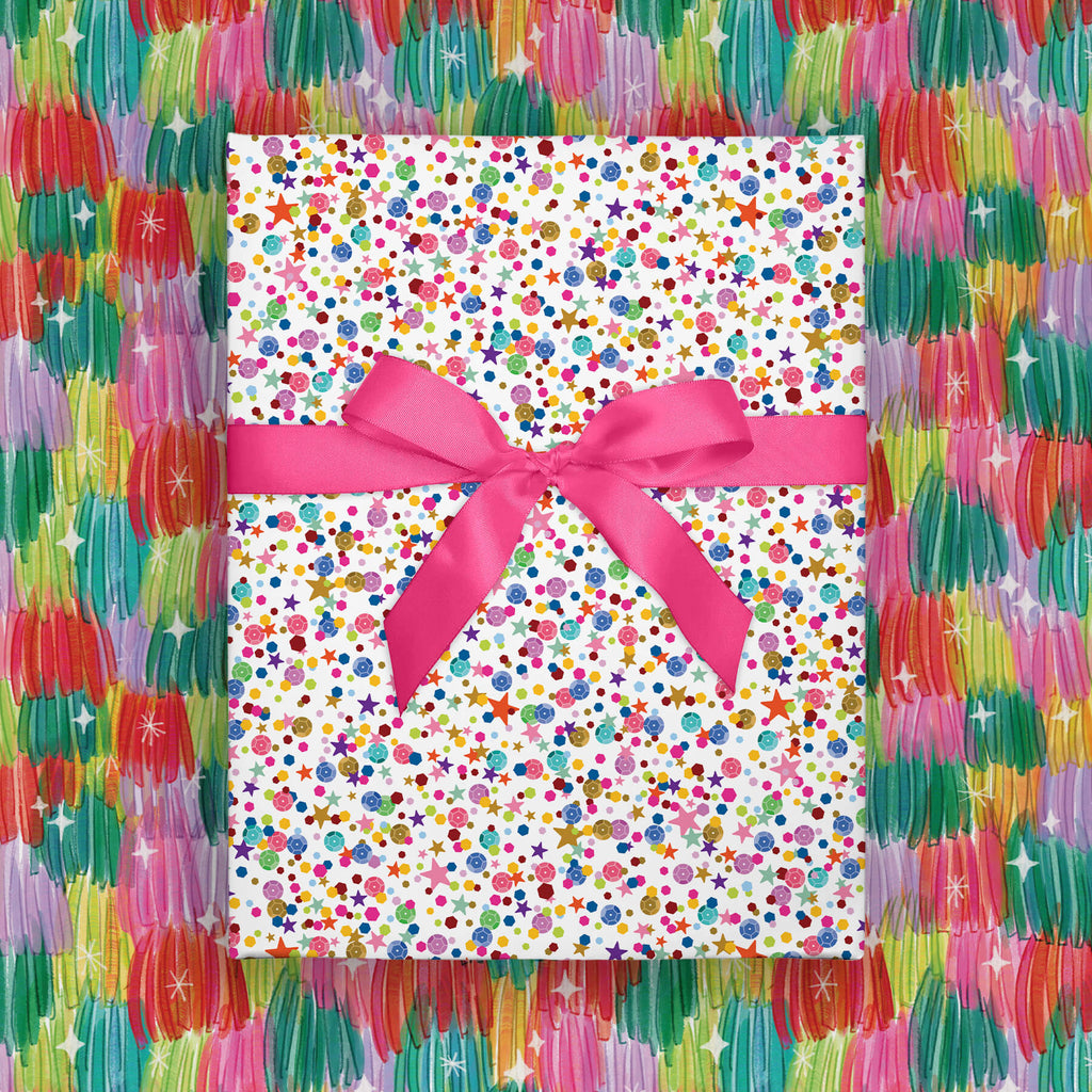 Sparkly Sequins, Double-Sided Flat Wrap