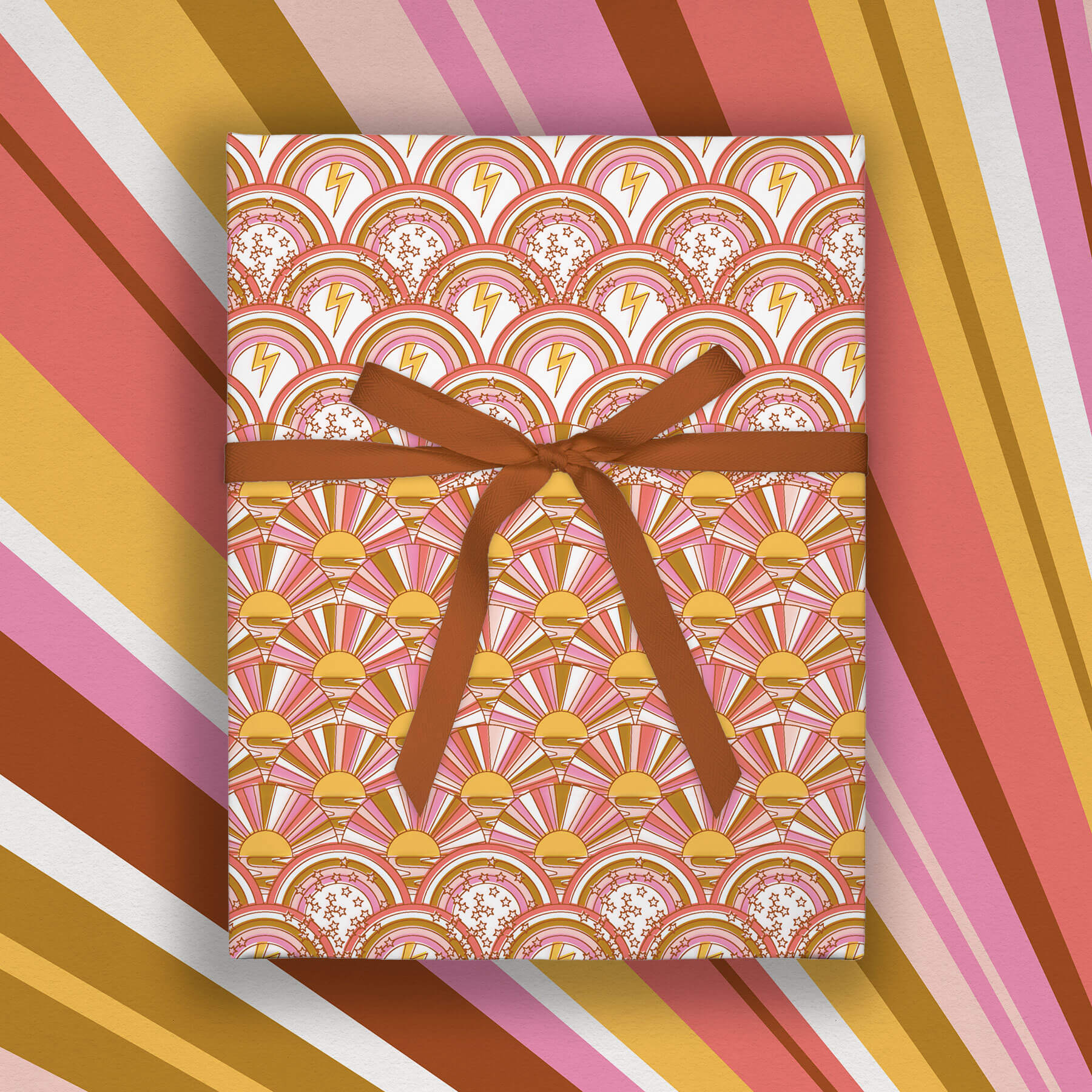 Sunshine and Rainbows, Double-Sided Flat Wrap