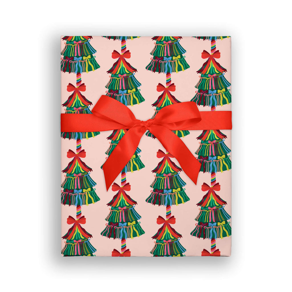 Tree of Bows, Holiday Flat Wrap, Single-Sided, Set of 3