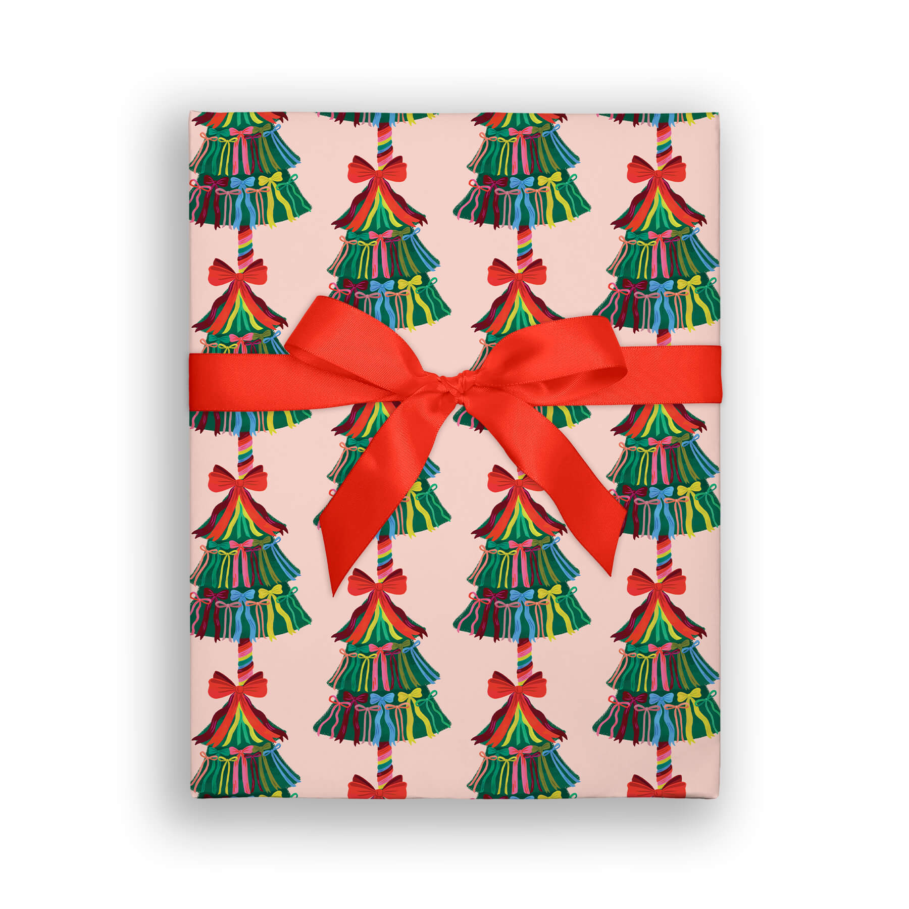Tree of Bows, Holiday Flat Wrap, Single-Sided, Set of 3