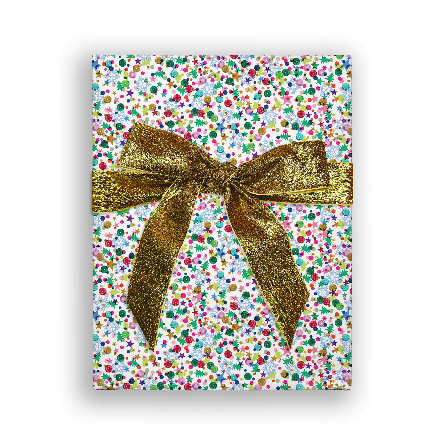 Holiday Sequins Glitter Sparkly Gift Wrap Paper